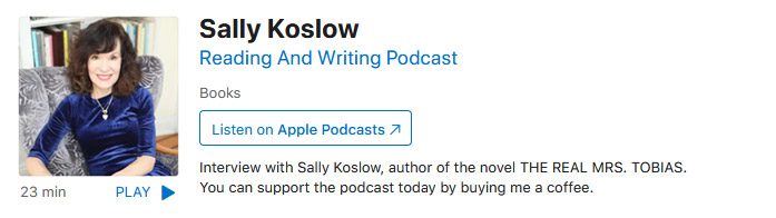 Sally Koslow on the Reading and Writing Podcast